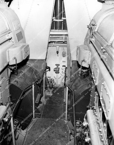 crp-11845 1950's railroad diesel locomotive engine room I think crp-11845