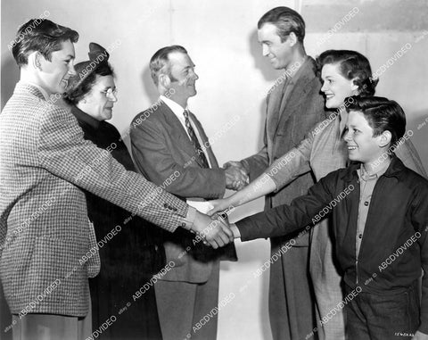 crp-11878 1952 gunsmith David Marshall Williams & family meets counterparts Jean Hagen, Jimmy Stewart, Robert Hyatt film Carbine Williams crp-11878