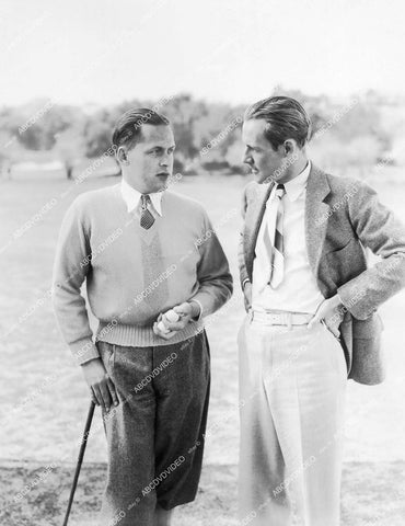 crp-11939 1931 Jimmy Fidler w golf legend Bobby Jones at Lakeside Country Club Toluca Lake Calif crp-11939