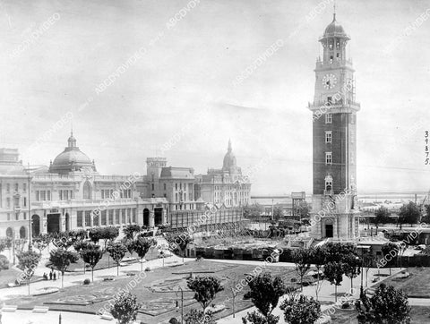 crp-01198 1919 historic Argentina gripped by riots view of Central Railroad Company Station crp-01198