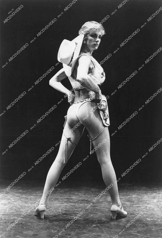 crp-11997 1970's jon Devlin singers & dancers half naked cowgirls in thong bikini Broadway play Manhattan Rhythm crp-11997