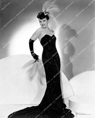 crp-12009 1950's Las Vegas dancer stripper shapely Martha Demeter for Folies Bergere show crp-12009