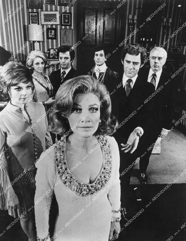 crp-12016 1970 phot Anne Baxter, Penny Fuller, Gwyda Don Howe, Brandon Maggart, Leeroy Reams, Keith Charles, Lawrence Weber live theatrical play Applause crp-12016