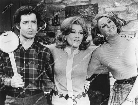 crp-12021 1970 phot Anne Baxter, Penny Fuller, Gwyda Don Howe, Brandon Maggart, Leeroy Reams, Keith Charles, Lawrence Weber live theatrical play Applause crp-12021