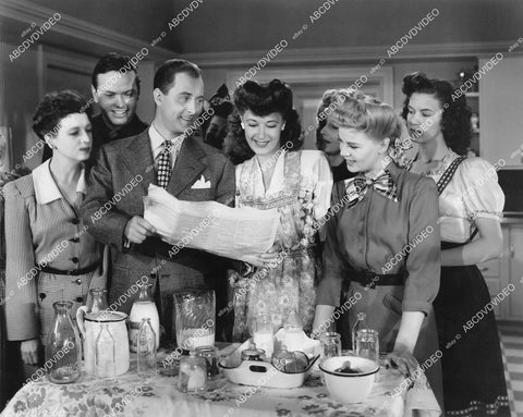 crp-12095 1944 Joan Davis, Bob Haymes, Judy Clark, John Hubbard, Jane Frazee film Beautiful But Broke crp-12095