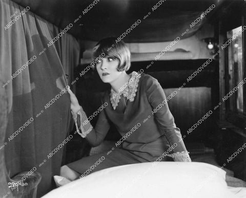 crp-12192 1927 pretty Claire Windsor in her train berth silent film A Little Journey crp-12192