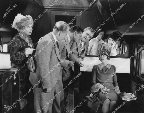 crp-12197 1927 pretty Claire Windsor w train passengers silent film A Little Journey crp-12197