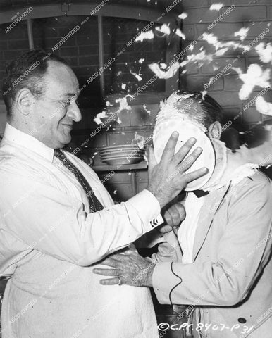 crp-12270 1957 Meringue Milestone Snub Pollard gets 5000th pie in the face by Hank Henry film Pal Joey crp-12270
