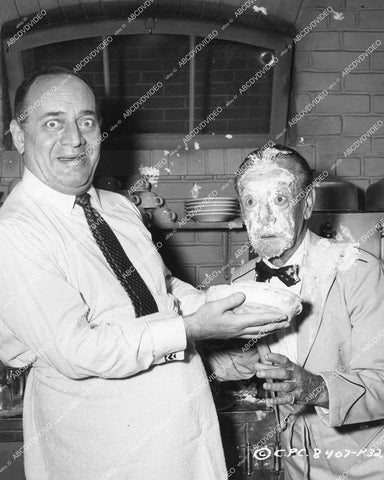 crp-12271 1957 Meringue Milestone Snub Pollard gets 5000th pie in the face by Hank Henry film Pal Joey crp-12271