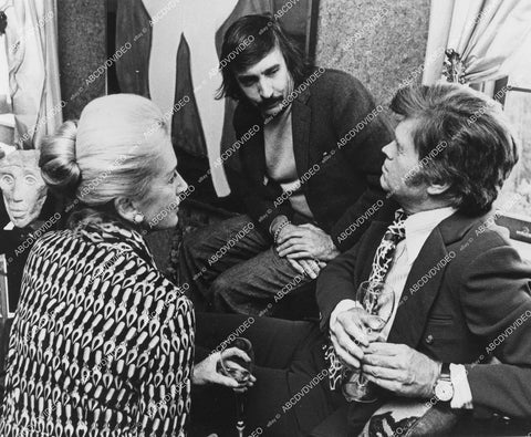 crp-12348 1970's candid Deborah Kerr, Edward Albee, Barry Nelson live theatrical play Seascape crp-12348