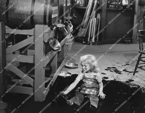 crp-12717 1940 Dorothy Anne Seese gets into the molasses film Out West with the Peppers crp-12717