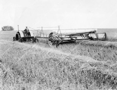 crp-12801 1930's argriculture new combine windrow pick up device vintage farming equipment crp-12801