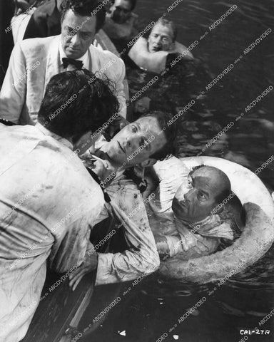 crp-12821 1956 Tyrone Power, John Stratton and cast film Abandon Ship crp-12821