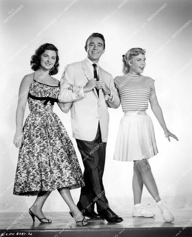crp-12837 1956 Alan Dale w cuties Patricia Hardy & Jana Lund film Don't Knock the Rock crp-12837