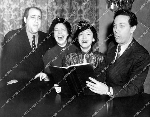 crp-13021 1937 opera singer Richard Crooks, Kathryn Meisle, Suzanne Fisher, Richard Bonelli to sin Pres Inauguration crp-13021