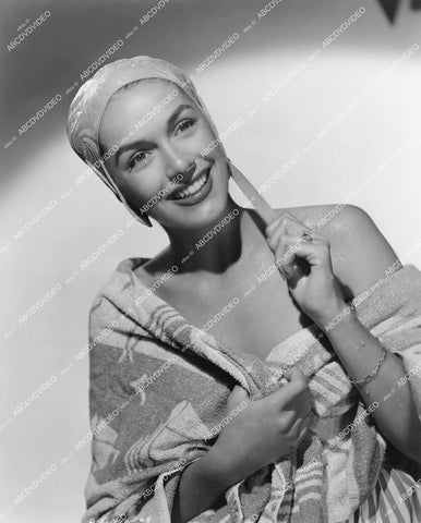 crp-13073 1940's Jinx Falkenburg portrait in shower cap crp-13073