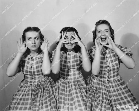 crp-13237 1930's comedy trio sisters Jean Murtah, Kate-Ellen Murtah, Henrietta Murtah live theatrical play The Drunkard crp-13237