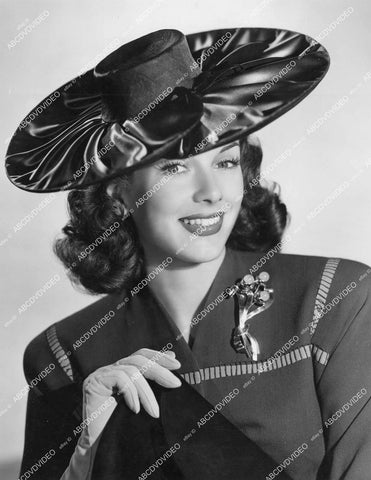 crp-13244 1942 pretty Jinx Falkenburg in new fancy hat film Sweetheart of the Fleet crp-13244