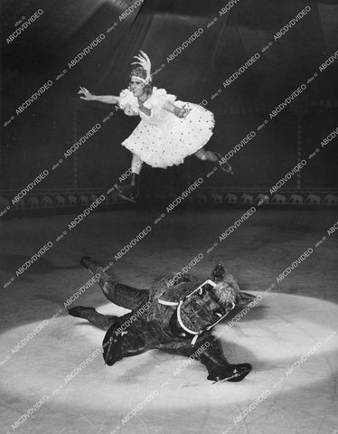 crp-13681 1939 ice skater Heine Brock comedy routine film Ice Follies of 1939 crp-13681