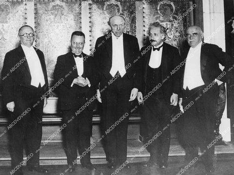 crp-00136 1929 news photo Lord Cecil Albert Einstein Min Kochwester of Reichstag & Prof Stern crp-00136