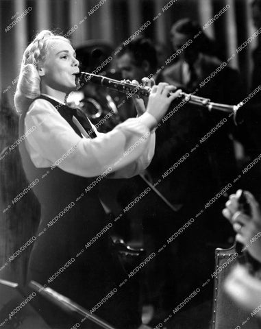 crp-13721 1944 beautiful Marie Wilson jamming on the clarinet film Music for Millions crp-13721