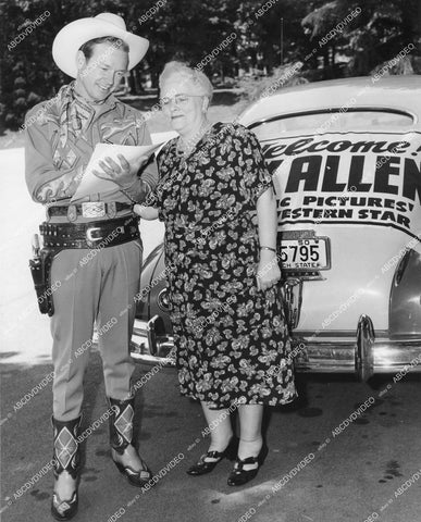 crp-13808 1950's Rex Allen does Washington D.C. & suburbs tour signs autograph crp-13808