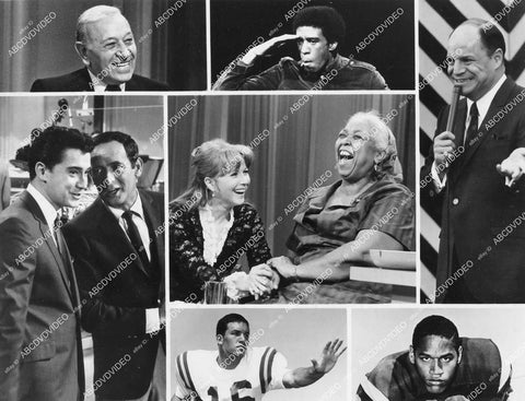 crp-13904 1968 George Raft, Regis Philbin, Joey Bishop, Richard Pryor, Ethel Waters, Julie Harris, Gary Beban, Don Rickles, O.J. Simpson TV Joey Bishop Show crp-13904