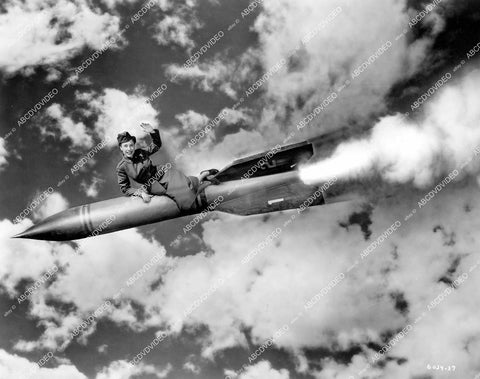 crp-13944 1952 Judy Canova riding on a rocket film The WAC from Walla Walla crp-13944