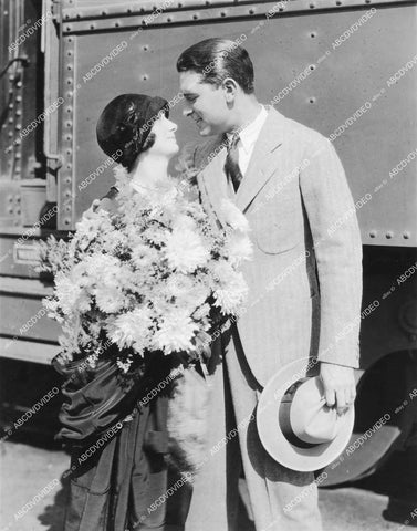 crp-14091 1926 silent film star Lloyd Hughes and wife Gloria Hope at Union Station Los Angeles crp-14091