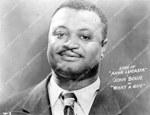 crp-14176 1930's black stage actor John Bouie stage plays Anna Lucasta & What a Guy crp-14176