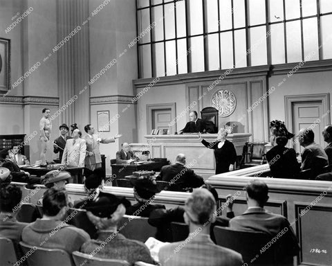 crp-14311 1945 Ole Olsen, Chic Johnson courtroom fiasco film See My Lawyer crp-14311