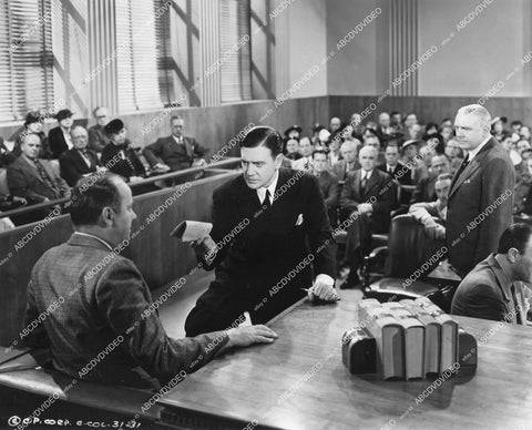 crp-14658 1937 Richard Dix in the courtroom film The Devil Is Driving crp-14658