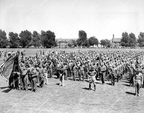 crp-15165 1940 WWII business men volunteer for training Plattsburg NY crp-15165