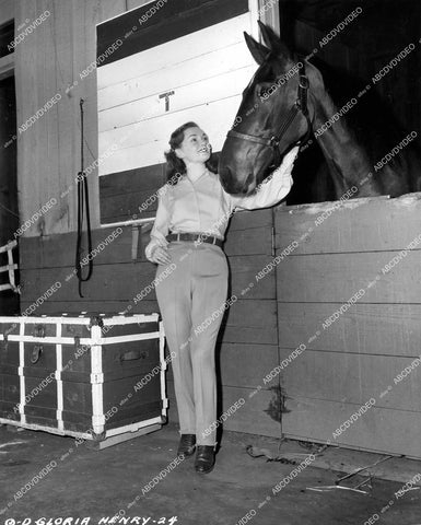 crp-15245 1947 Gloria Henry and the horse film Sport of Kings crp-15245