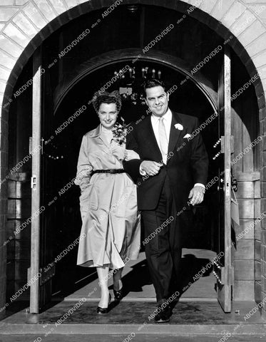 crp-15280 1951 Nedra Clark marries Albert Cubby Broccoli at Flamigo Hotel Chapel Las Vegas crp-15280