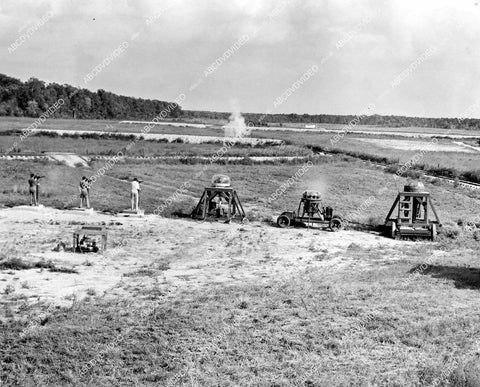 crp-15425 1942 WWII machine gun training for anti aircraft duties at Harlingen Texas crp-15425