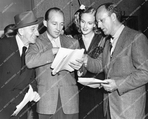 crp-15428 1944 Jimmy Durante, Bing Crosby, Georgia Carroll, Kay Kyser for AFRS Armed Forces Radio Service crp-15428