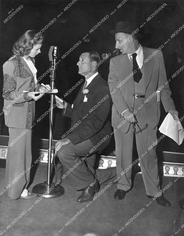 crp-15453 1944 Judy Garland, Arthur Treacher, Jimmy Durante for AFRS Armed Forces Radio Service crp-15453