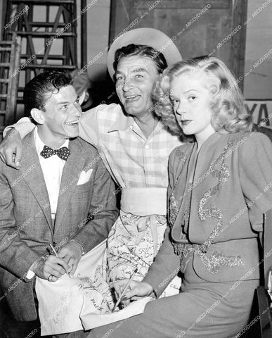 crp-15457 1944 Frank Sinatra, Ed Gardner, Alice Faye for AFRS Armed Forces Radio Service crp-15457