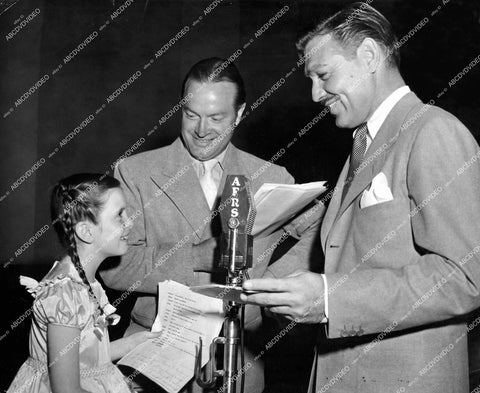 crp-15458 1944 Margaret O'Brien, Bob Hope, Clark Gable for AFRS Armed Forces Radio Service crp-15458