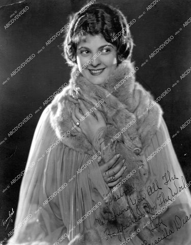 crp-15692 circa 1920 cute Priscilla Dean portrait silent film actress w genuine autograph crp-15692