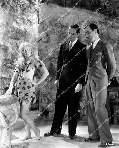 crp-16018 1933 actors in radio show w cavemen & cavegirls MGM short subject film The Magic Carpet (not on IMDB) crp-16018