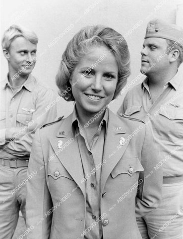 crp-01620 1976 W.K. Stratton, Leslie Charleson, Dirk Blocker TV Baa Baa Black Sheep Squadron crp-01620