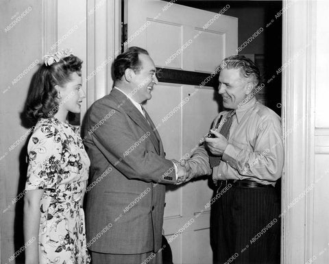 crp-16304 1944 Edward Arnold, Dorothy Morris, LAPD Lt Leland V Jones film Main Street After Dark crp-16304