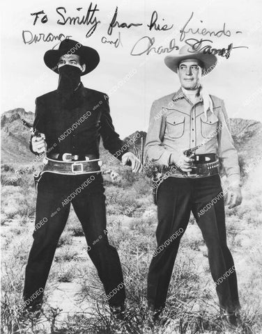 crp-16377 1970's Charles Starrett Durango Kid portrait w genuine autograph crp-16377