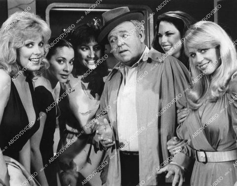 crp-01638 1981 Carroll O'Connor and bunch sexy fashion models TV Archie Bunker's Place crp-01638