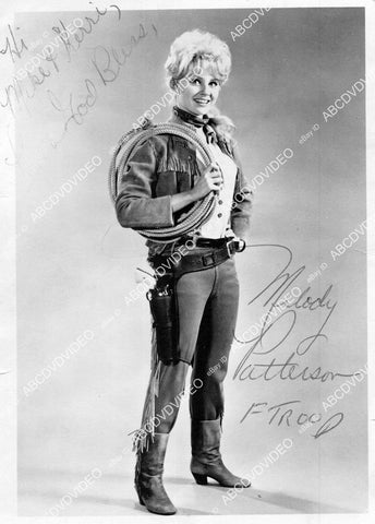 crp-16403 1960's cute cowgirl Melody Patterson w genuine autograph TV F Troop crp-16403