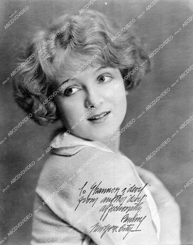 crp-16428 circa 1921 silent film star Pauline Garon portrait w genuine autograph crp-16428