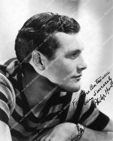 crp-16437 1937 handsome Philip Huston portrait w genuine autograph crp-16437