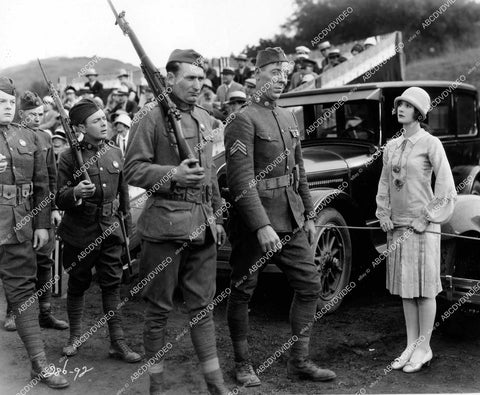 crp-16767 1927 Karl Dane, George K Arthur, Marceline Day silent film Rookies crp-16767